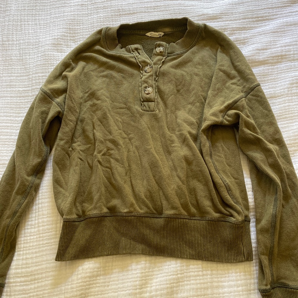 American eagle half button pullover size xs